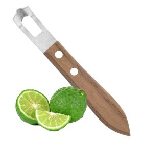 Manual Wood Handle Lemon Zester Fruit Grater and Peeler