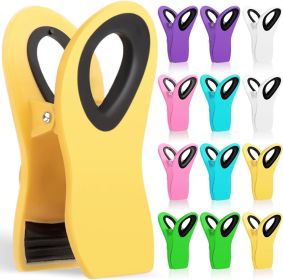 12 Pack Chip Clips Bag Clips, Office Paper Clamps, Magnetic Food Clip for Bread Bag, Refrigerator, Snack, Kitchen, Office, Packages