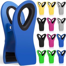 12 Pack Chip Clips, Bag Clips, Office Paper Clamps, Binder Clips, Food Clip Heavy Duty, Magnetic Clip for Food Storage, Snack, Fridge, Kitchen