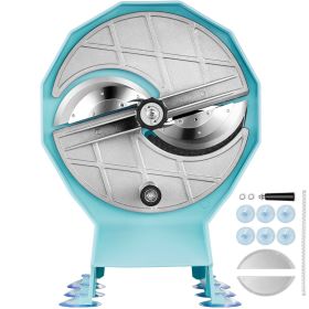 Manual Vegetable Fruit Slicer, 0-0.5"/0-12mm Thickness Adjustable Commercial Slicer Machine, Double Feed Ports