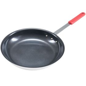 Ceramic Nonstick Egg Pan, Aluminum Frying Pan With Stainless Steel Base, Oven Safe, Dishwasher Safe Skillet (Option: Red 10IN)
