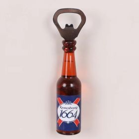 1pc Magnetic Beer Bottle Opener - Perfect Housewarming, Birthday, and Men's Gift - Easy to Use and Stylish (Color: 1664, Material: Polypropylene + Magnet)